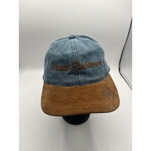 Mount Rushmore Denim Leather Hat Adjustable Made In China